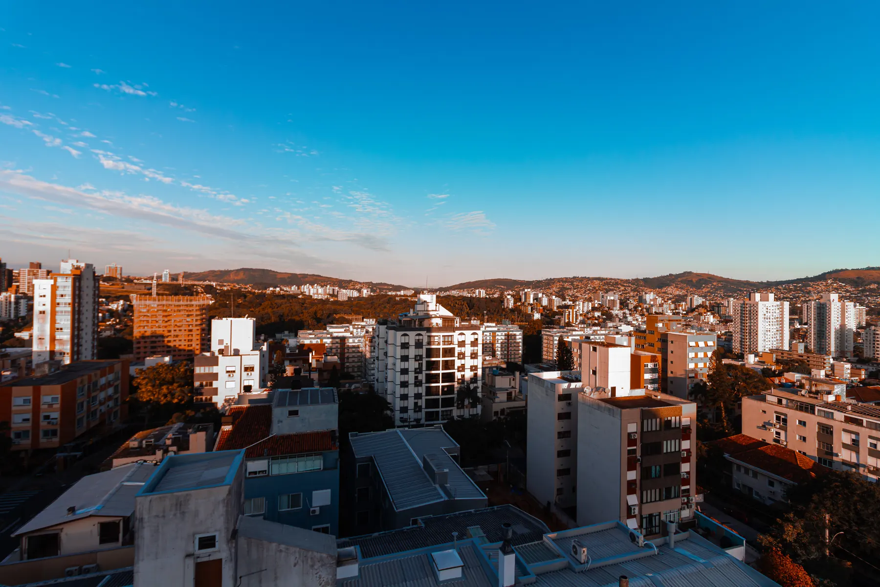 Vista aérea do bairro Petrópolis a partir do empreendimento